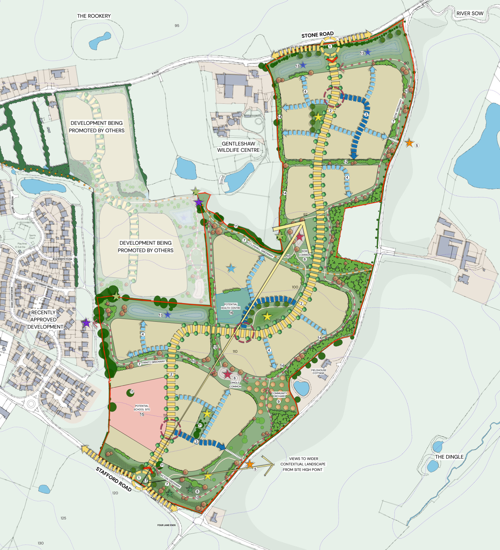 Illustrative concept masterplan